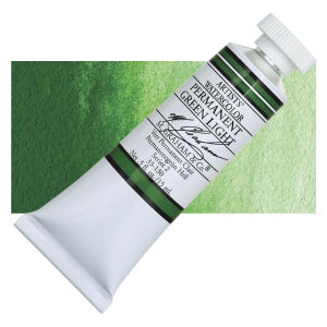 PERMANENT GREEN LIGHT WATERCOLOR 15ML M GRAHAM